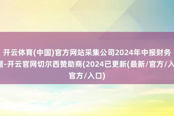 开云体育(中国)官方网站采集公司2024年中报财务数据-开云官网切尔西赞助商(2024已更新(最新/官方/入口)